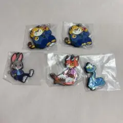 ズートピア2　ラバーストラップ　5個セット