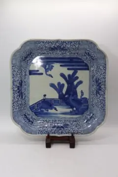 古伊万里 角皿 裏印 乾 - メルカリ