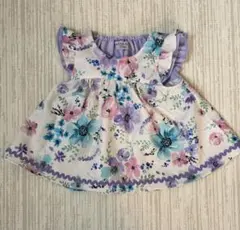 【美品】アナスイミニ 花柄 リバティ ワンピース チュニック SS 80