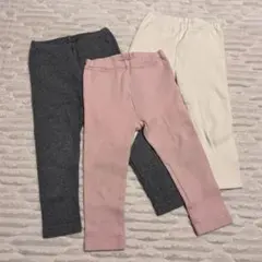 ユニクロ　リブパンツ　90