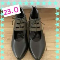 SALE フィズリーン　23.0 おしゃれパンプス　レザーパンプス　23.0㎝