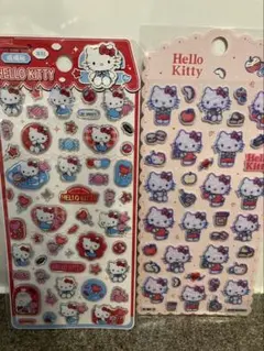 ハローキティ 立体シール 2シートセット　フェルトシール
