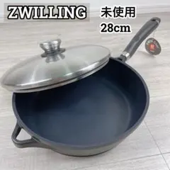 未使用 ツヴィリング 深型フライパン 28cm IH対応 ガラス蓋付のサムネイル
