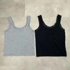 【earth music&ecology】レース タンクトップ2枚セット