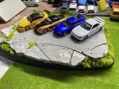 1/64 （トミカ、ホットウィールサイズ）オリジナル峠ジオラマ - メルカリ