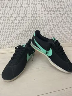希少 31cm NIKE CORTEZ BASIC NYLON ブラック×ミント