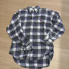 正　ラルフローレン チェック フランネルシャツ Lサイズ