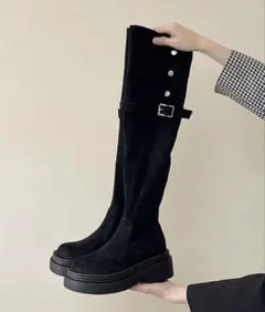 c.u.lスウェードロングブーツ