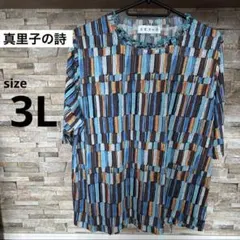 真里子の詩 婦人服 レディース半袖カットソー 半袖Tシャツ ミセス シニア3Lのサムネイル