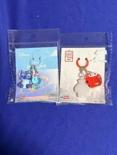 ベイマックス、スティッチ&スクランプ　アクリルキーホルダー　めじるしチャーム