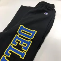 Champion スウェットパンツ カレッジロゴ ブラック メンズM