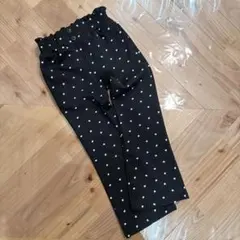 バースデイ cottoli ハート柄 ロングパンツ ブラック 120㎝