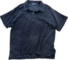 Polo by Ralph Lauren ポロシャツ ブラック パイル地 90s