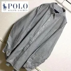 Ralph Lauren ポロバイラルフローレン ストライプ　ポニー刺繍　シャツ
