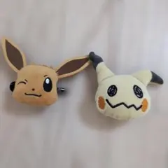 ポケモン　ぬいぐるみ　ヘアクリップ　イーブイ　ミミッキュ