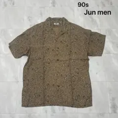 90s ジュンメン オープンカラーシャツ アロハシャツ 半袖 ペイズリーのサムネイル
