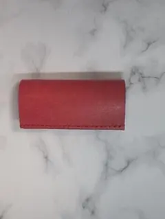 『boksai ミニマム』ミニマムウォレット ロッソ イタリアンレザー