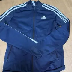 adidas ジップジャージ　ネイビー