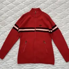希少　90s アディダス　ジップニットカーディガン　ウール混のサムネイル