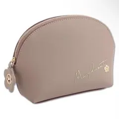 Mary Quant ベージュ フリップサイドデイジー ラウンドポーチL