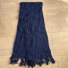 未使用品　ハンドメイド　手編み　マフラー