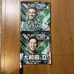 NEC応援用フラッグ 2枚セット　グリーンロケッツ