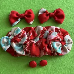 髪飾り　七五三　着物リメイク　ヘッドドレス　アンティーク