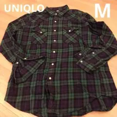 UNIQLO チェック柄 ネルシャツ M