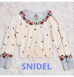 SNIDEL 花柄 ドット カーディガン　スナイデルのサムネイル