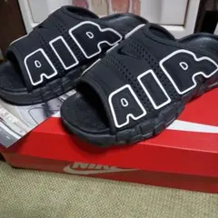 NIKE AIR モアアップテンポ スライド ブラック 26cm.1回短時間使用のサムネイル