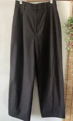 専用★無印良品　ストレッチ起毛タックパンツ　ダークブラウン　M