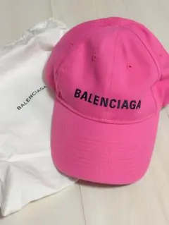 BALENCIAGA ロゴ刺繍 キャップ ピンクのサムネイル