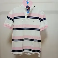 【美品】TOMMY HILFIGER ポロシャツ S/P 白/ピンク/ネイビー