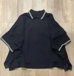 【完売品】sacai ポロシャツブラック　21-05482 完売品】sacai ポロシャツブラック 21-05482 完売品】sacai