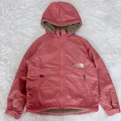 ノースフェイス アウター サーモンピンク 120 ロゴ 女の子 フリース