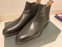 極美品 クロケット&ジョーンズ CHELSEA 8 スエード サイドゴア 6E 