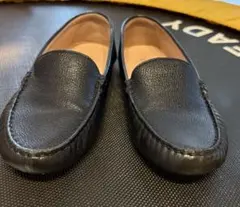 COLE HAAN ブラックレザー ドライビングシューズ　23.5cmのサムネイル