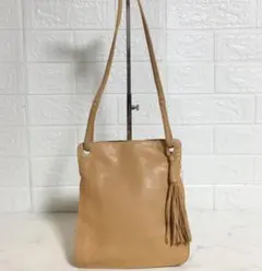 no27223 キタムラ 本革 レザー タッセル 斜め掛け ショルダー バッグ