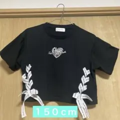 クロップドTシャツ 黒