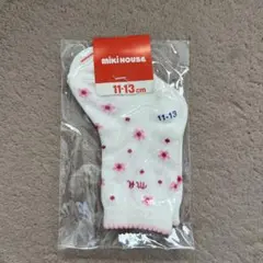 miki HOUSE ベビー靴下 11-13cm 花柄