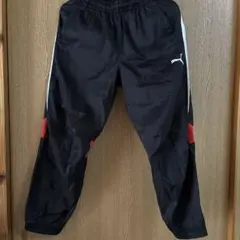 【Puma】スポーツウェア 黒ピステパンツ キッズ １４０