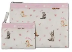 MAQUIA LeSportsac レスポートサック ポーチ 付録 猫 桜