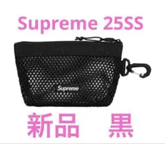 新品　supreme Mesh Mini Pouch Black