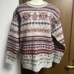 長袖ニット　グレー系