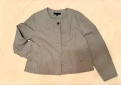 UNIQLO ユニクロリネンブレンドノーカラージャケット Mサイズ