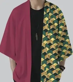 新品未使用　メンズL 富岡義勇コスプレ　鬼滅の刃コスプレ はっぴハッピ　羽織