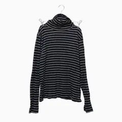 う*み様 SM2 サマンサモスモス タートル カットソー ボーダー 黒 フリーサ