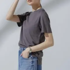 ナノユニバース Anti Soaked(R) 汗染み防止 クルーネック Tシャツのサムネイル