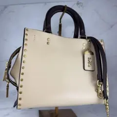 COACH ローグ 25 リジェネラティブ レザー 3way ブラック 現行完売 