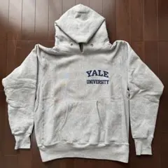 リバースウィーブ Yale 赤タグパーカー L グレー USA